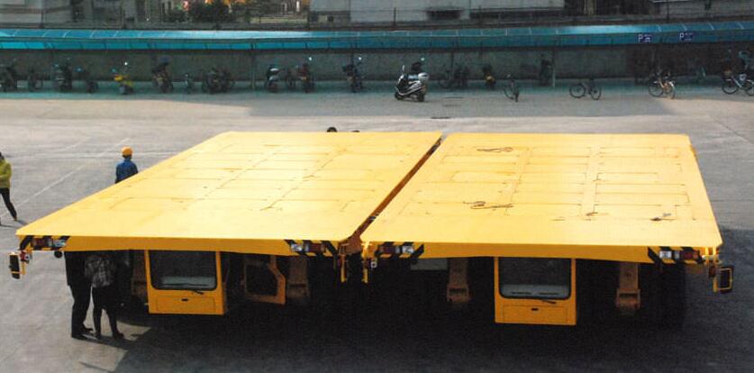 hydraulic platform transporter coupling